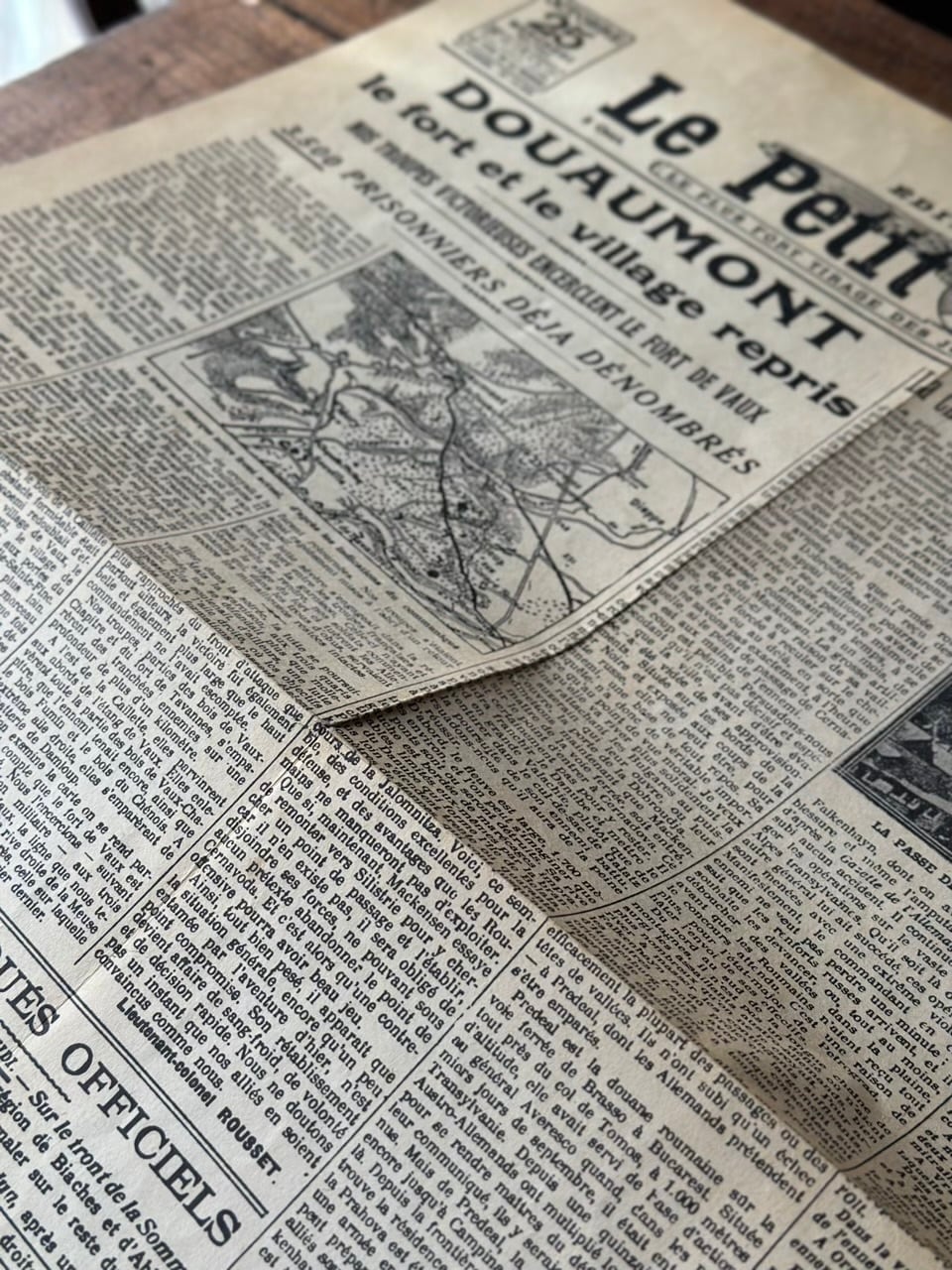 フランス新聞 Le Petit Parisien 記念復刻シート | Brocante de La