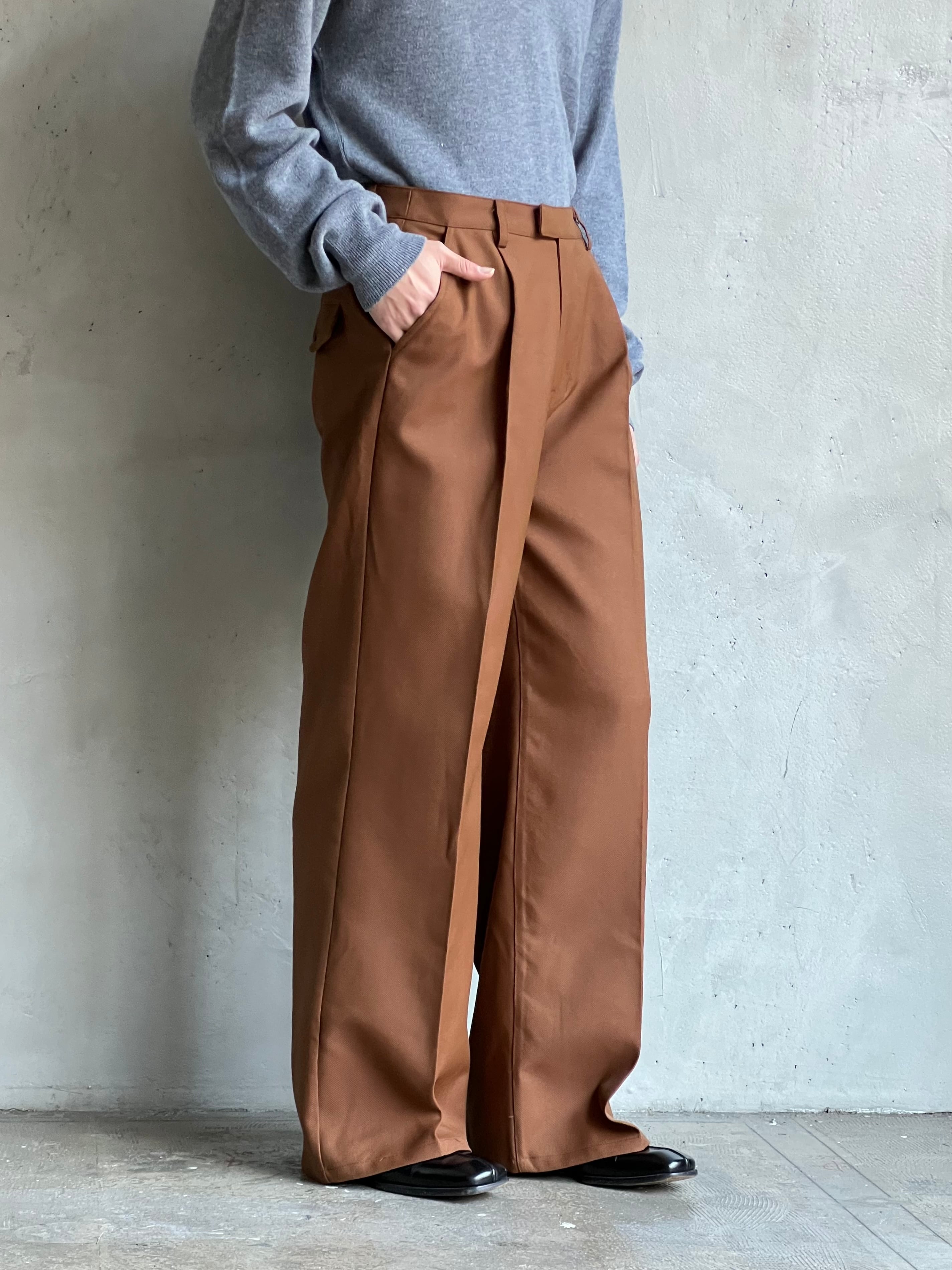 GEN IZAWA / One tuck wide slacks  