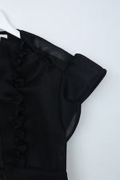 Sheer compact blouse