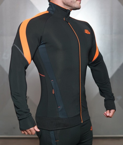 ANAX Performance Vest – Black & Dutch Orange