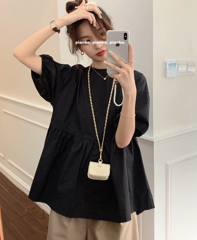 スタイルルーズバックレスシャツ トップス サマーカジュアルジャケット 夏物 モンロー52307304878