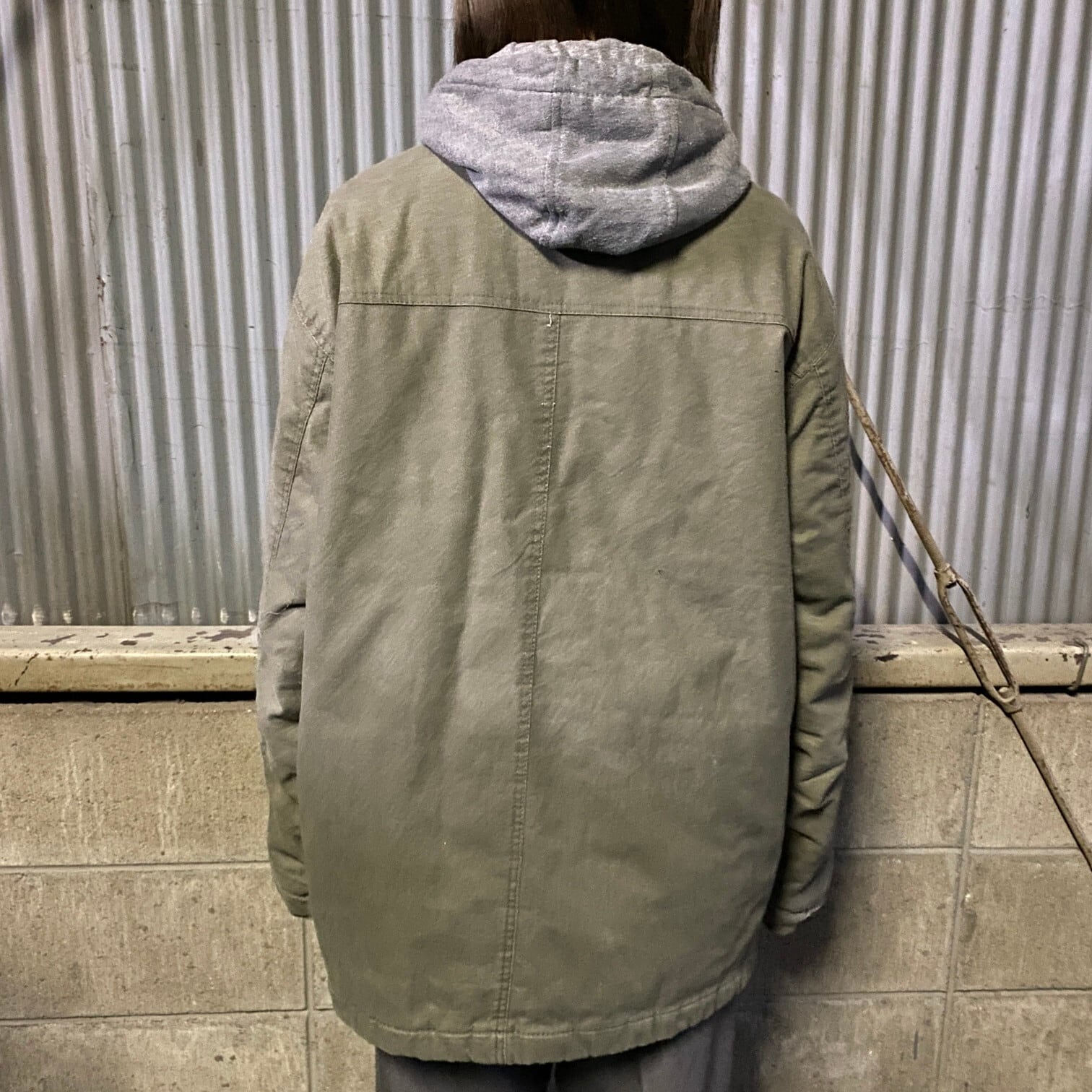 Dickies ディッキーズ ダック地 フード付き フェイクレイヤード ワーク