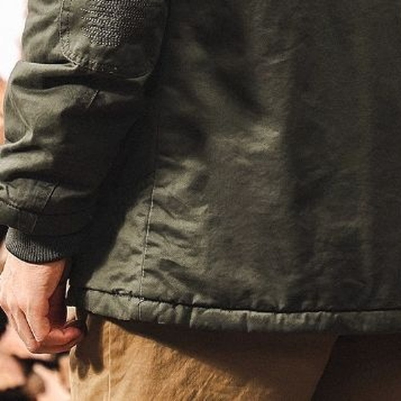 Patch Pocket Button Front Hooded Hip-Length Jacket ◇3color H0929