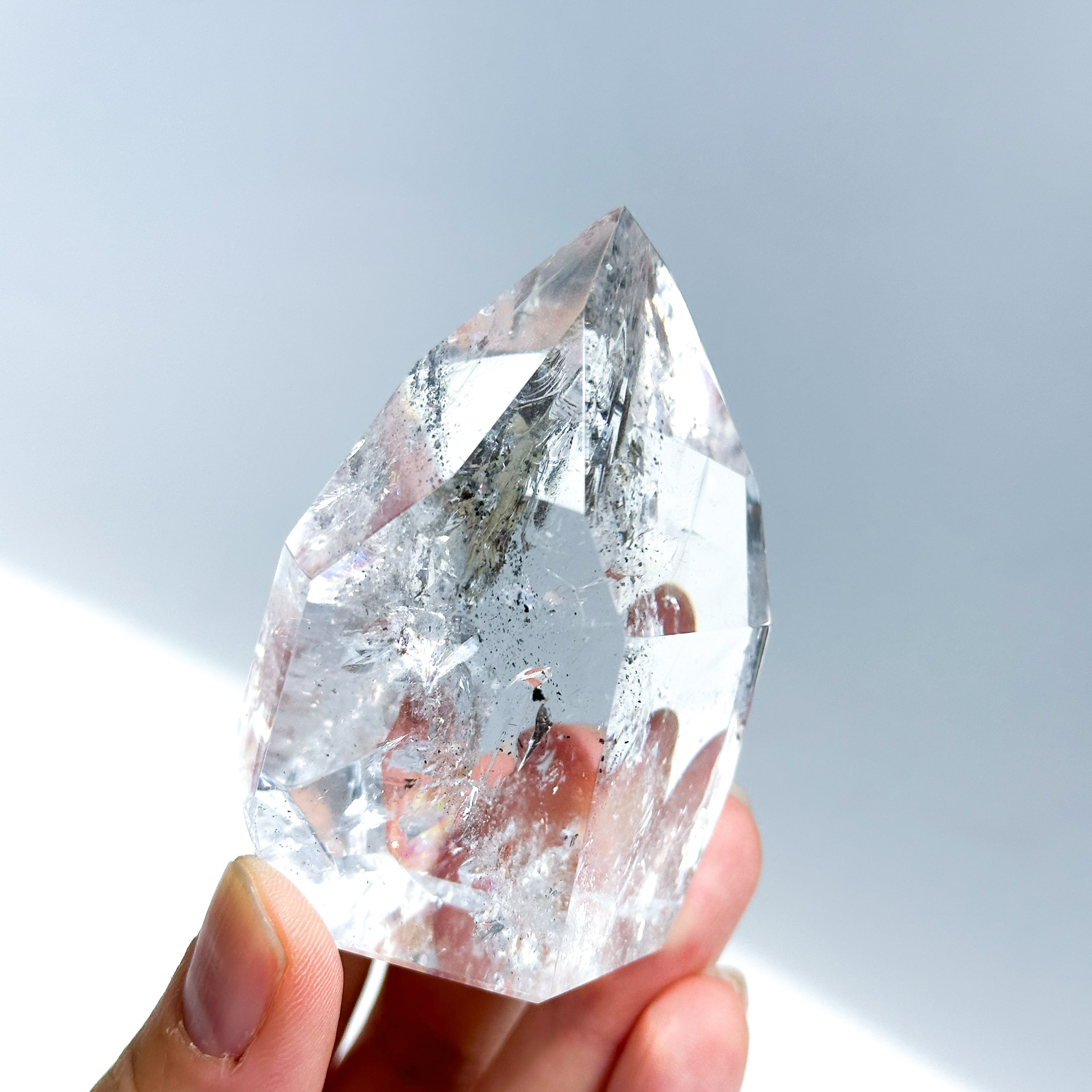 虹◎ミナスジェライス産レムリアンクォーツ タワー02◇ Lemurian