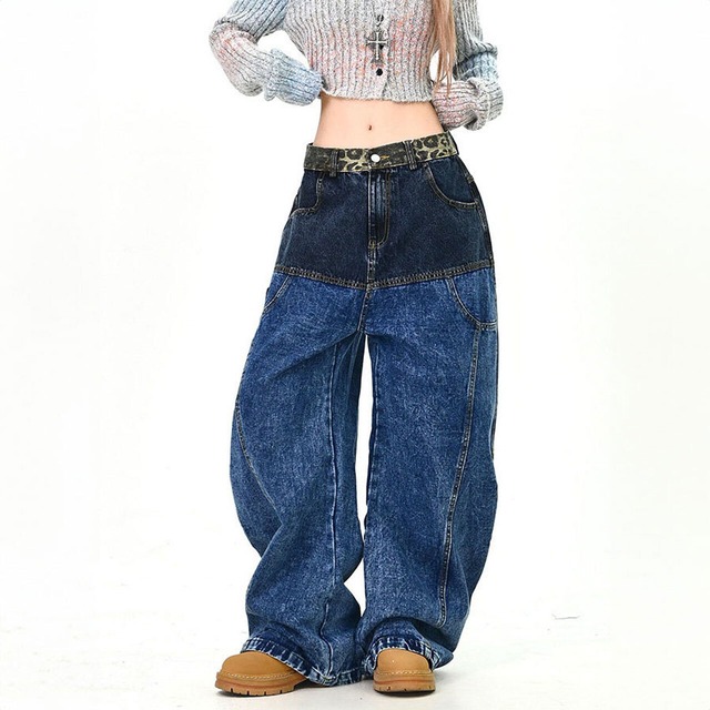 アニマルアクセントパネルデザインパンツ   R01431