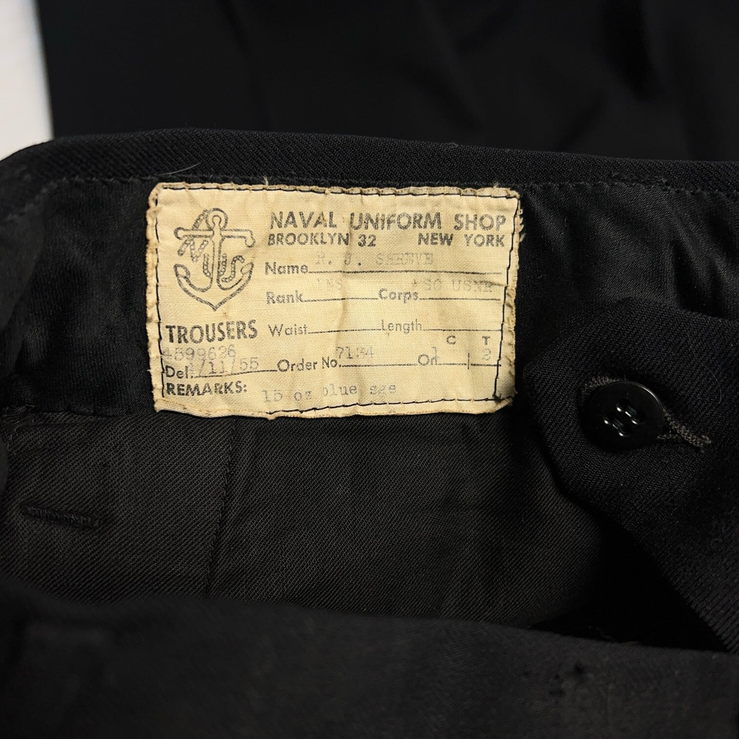 1950's U.S.NAVY WOOL SLACKS W33 50年代 アメリカ海軍 ネイビー