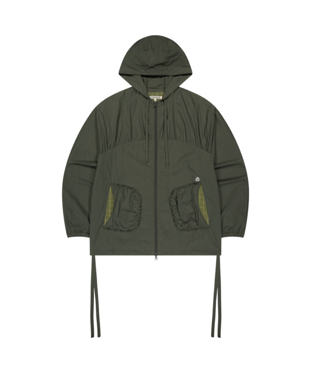 [COYSEIO] CHECK WRINKLES WIND BREAKER OLIVE 正規品 韓国ブランド 韓国通販 韓国代行 韓国ファッション コイセイオ 日本 店舗