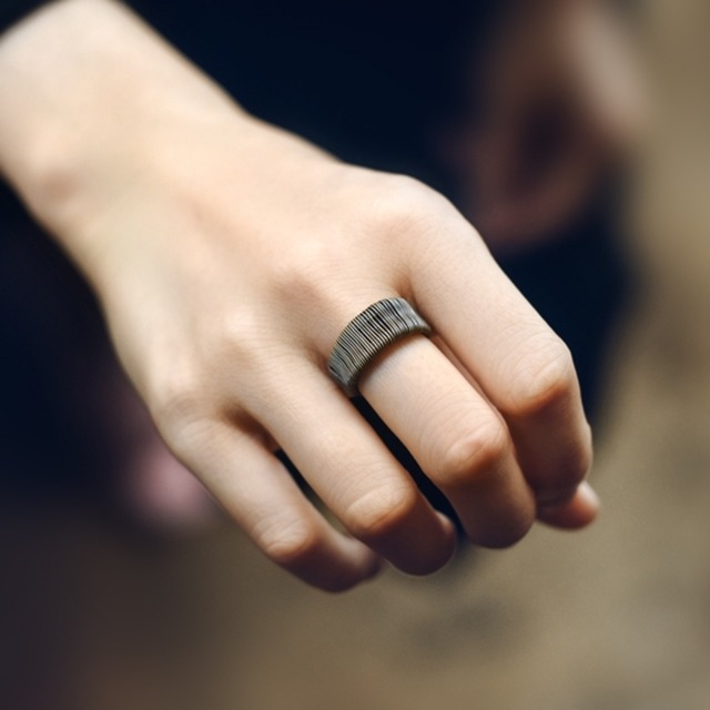 ワイヤーヴィンテージゴールドリング　D0215