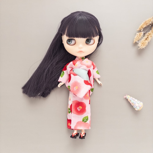 【夏限定】浴衣セット（ピンク帯ミント）リカちゃんネオブライス