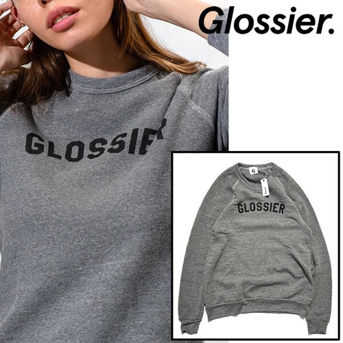 Glossier Sweatshirt グロッシアー オリジナル スウェットシャツ【1245902049-grey】