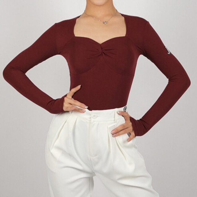 レオタード スクエアネック ダンストップス (レオタードタイプ) ds1130