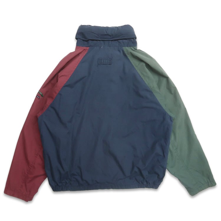 古着 NEW RIVER クレイジーパターン セーリングジャケット 表記