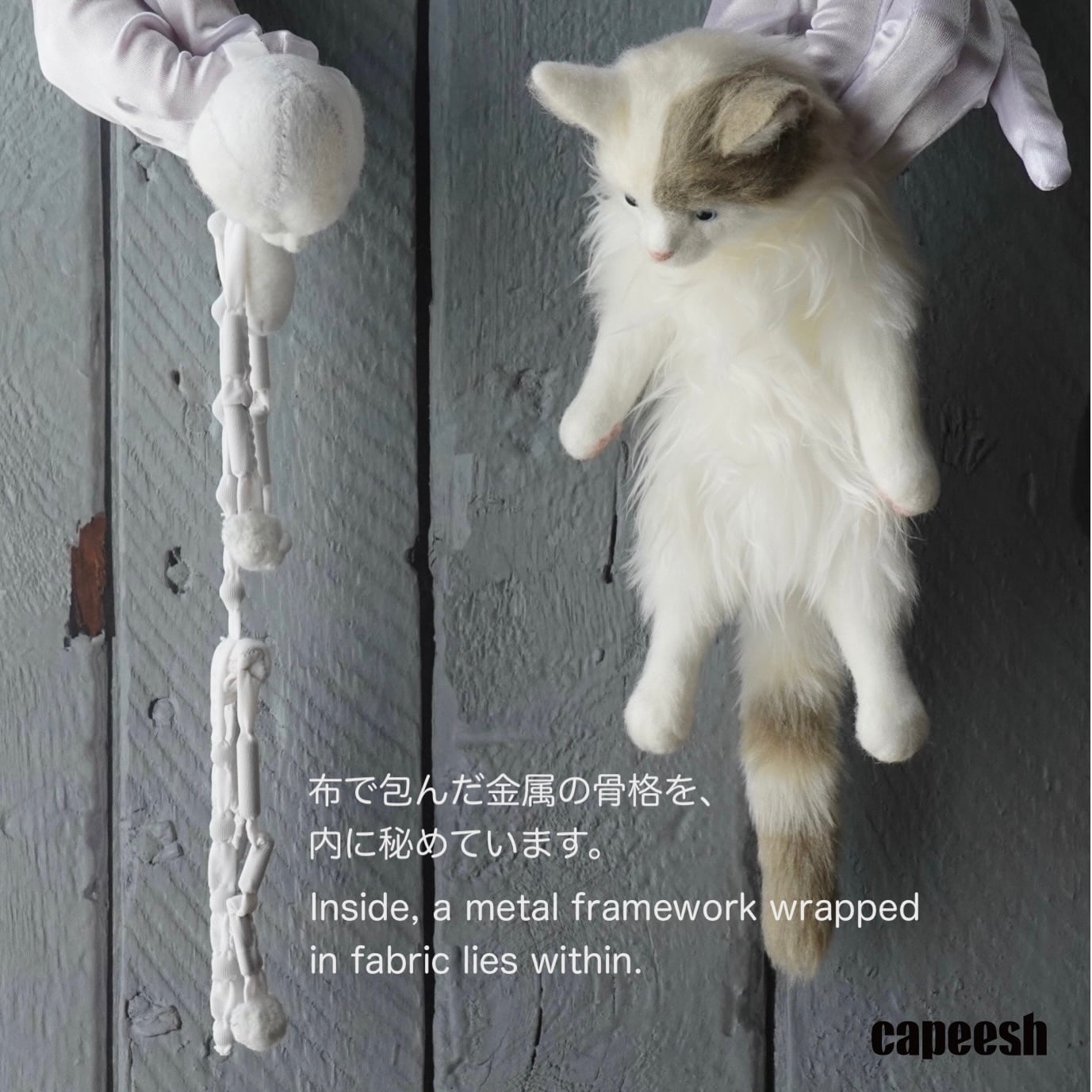 ポインテッドの仔ネコ 25O3PK ぬいぐるみ | capeesh | 重力に素直な