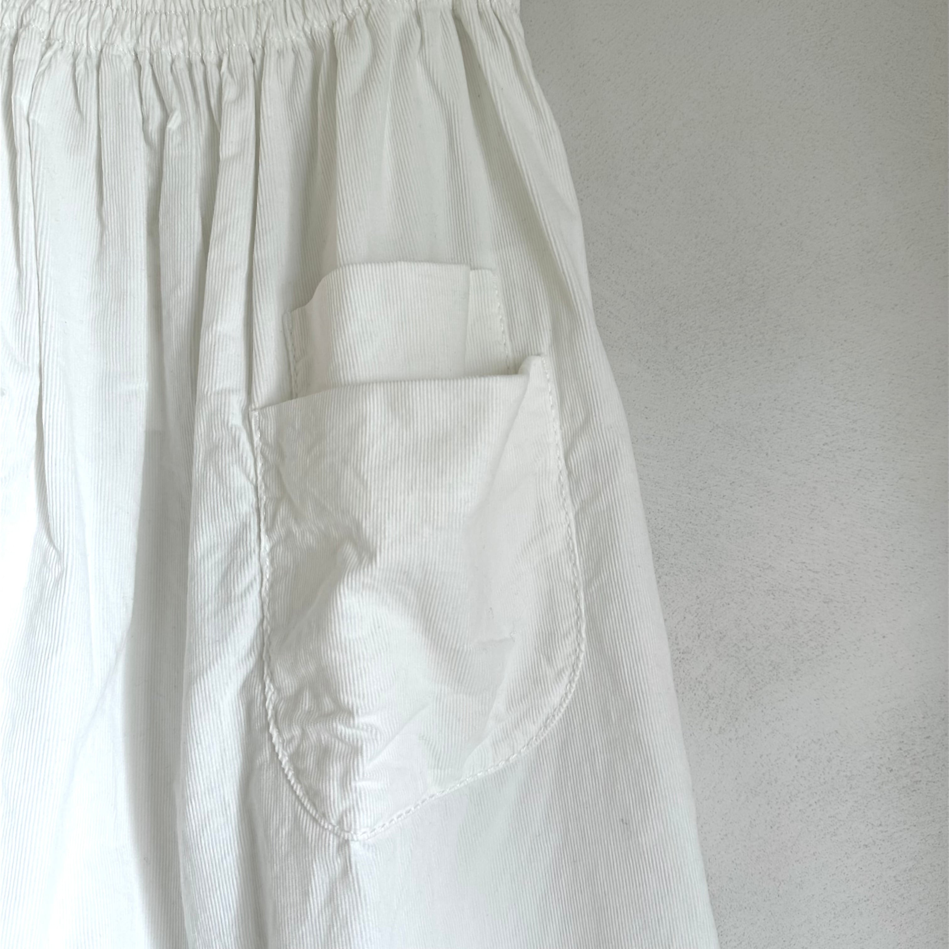 細コールスカート ダブルポケット homspun | 日々花[ Hibika 細コールスカート ダブルポケット homspun | 日々花[ Hibika