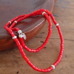 Mandi/マンディ W.Hearts Necklace(LG Beads/60cm)(Red)