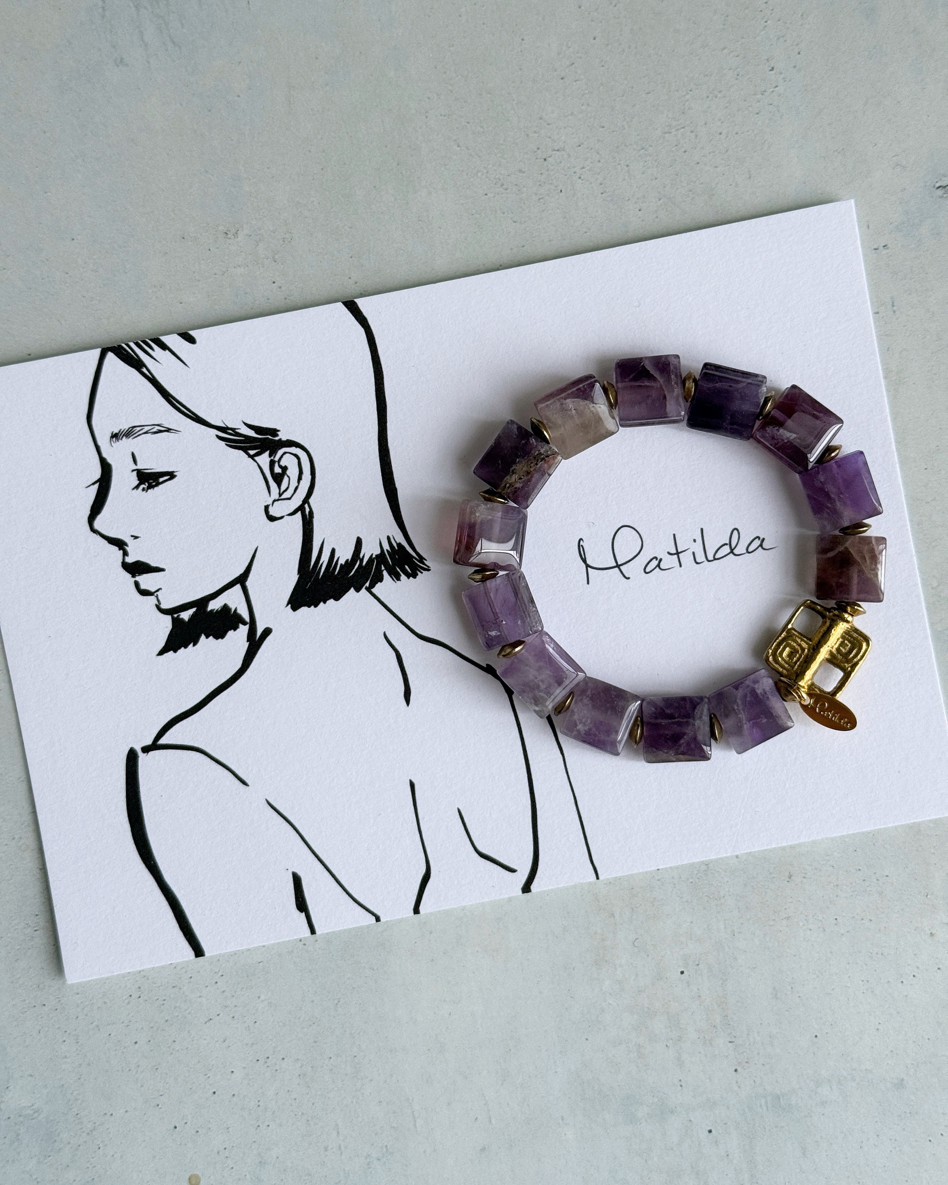 tumble bracelet(アメジスト)