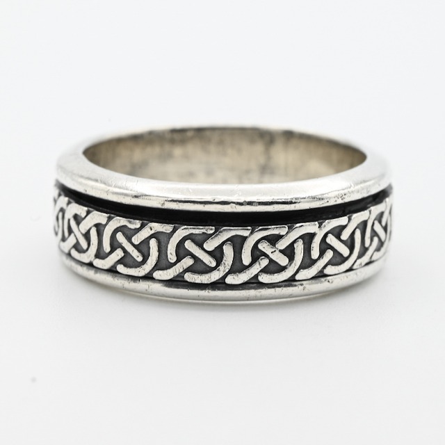 Fancy Knot Design Spinner Ring #20.5 / Denmark