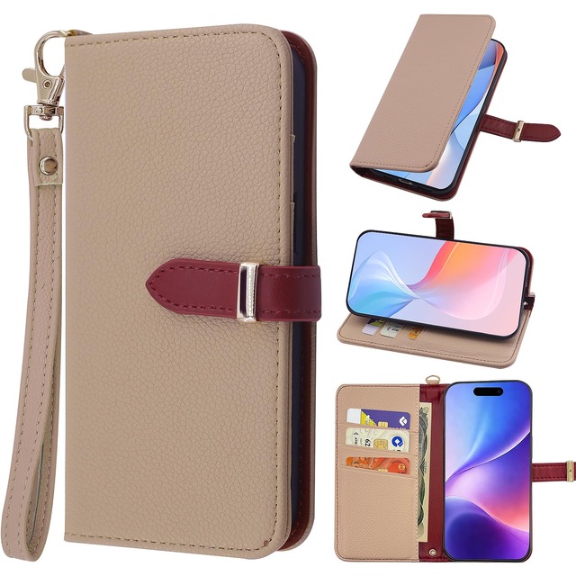 For Google Pixel 10Pro XLケース 手帳型 MaKaWa グーグル ピクセル 10Pro XL 手帳カバー 携帯 高級レザー 全面保護 スタンド機能 ストラップ マグネットベルト 女性用 可愛い カードポケット付き