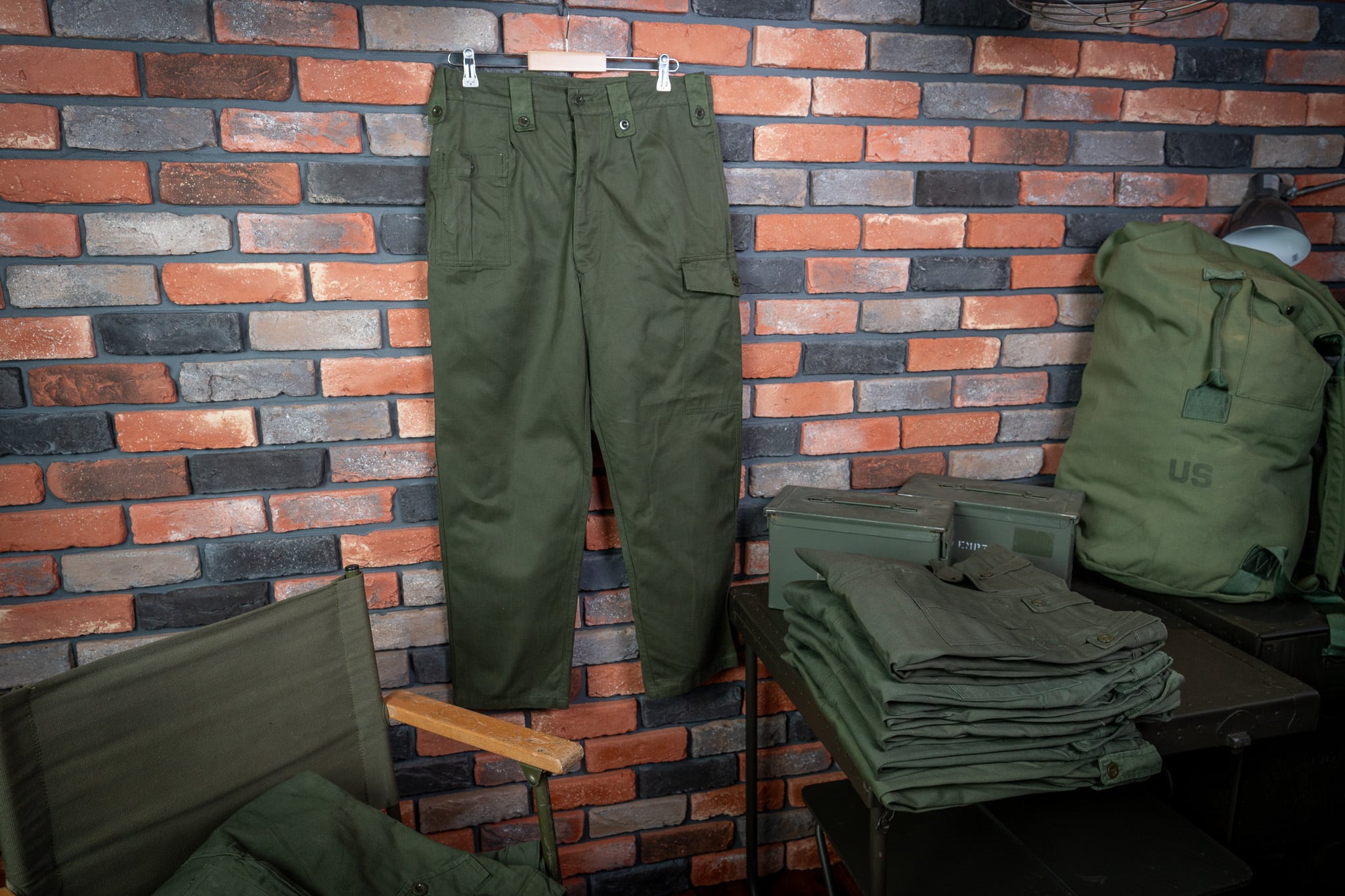 DEADSTOCK】Belgian Army Combat Trousers 