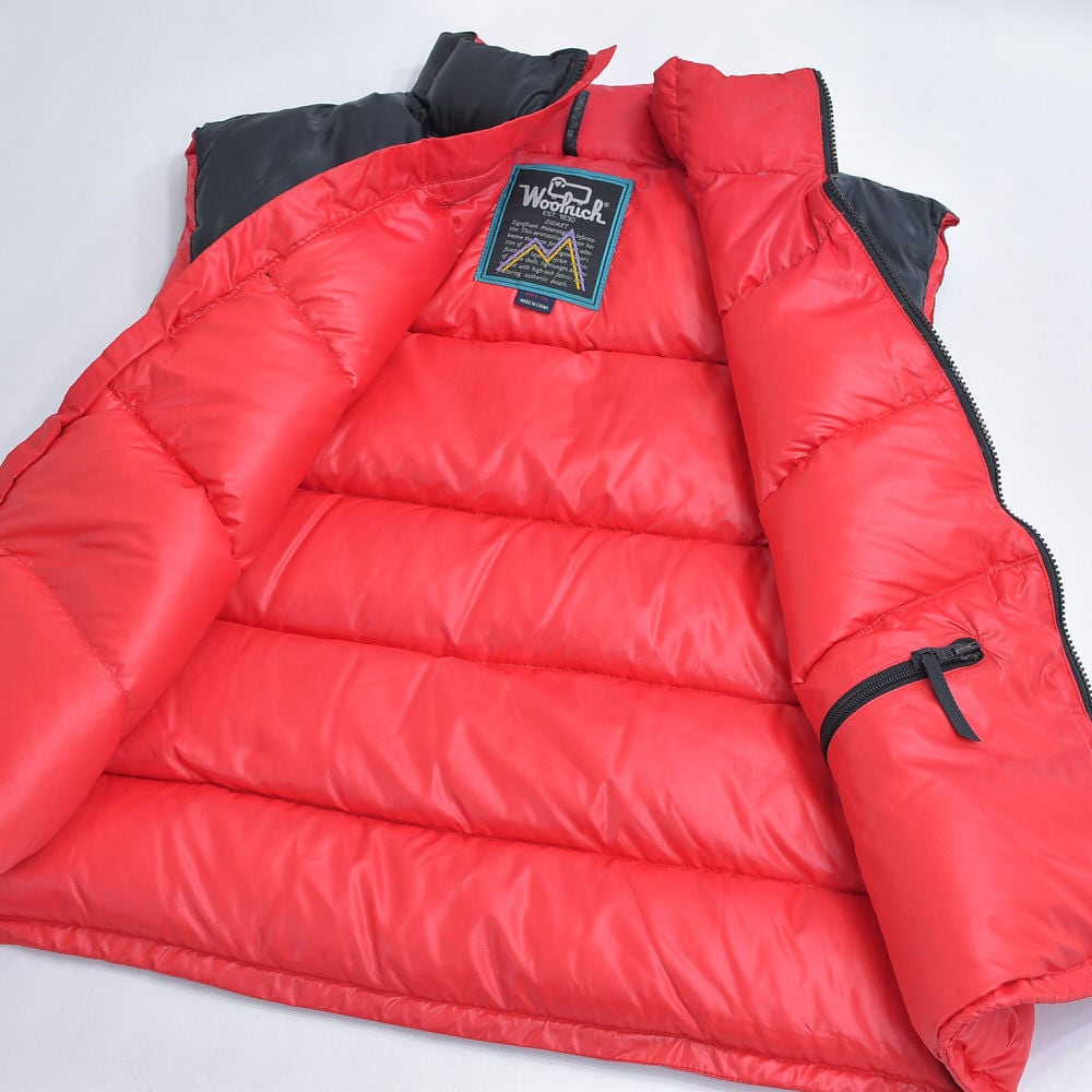 00s～ Woolrich ウールリッチ バイカラー デザイン ダウンベスト