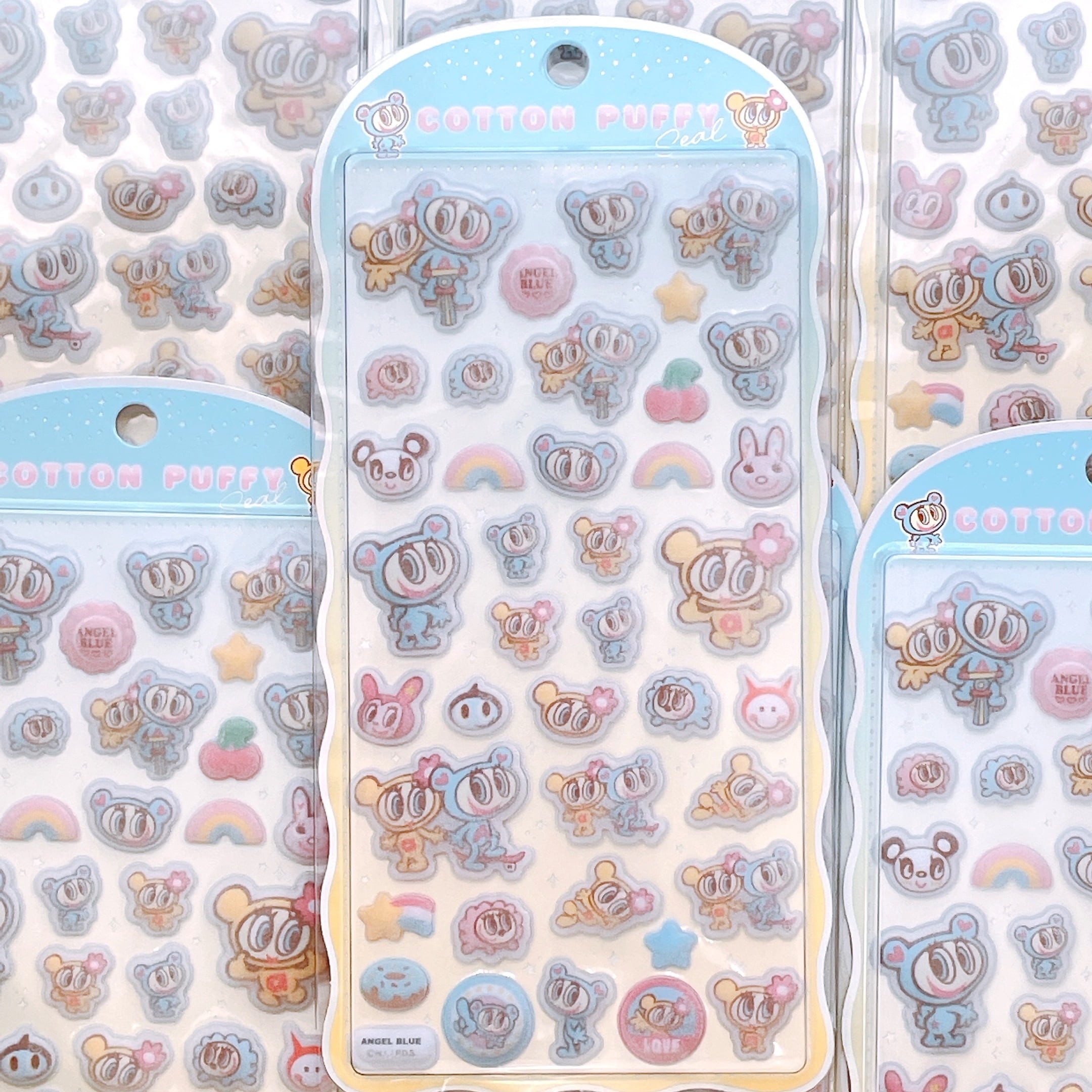 COTTON PUFFY Seal エンジェルブルー | デコパーツショップはぴいちご