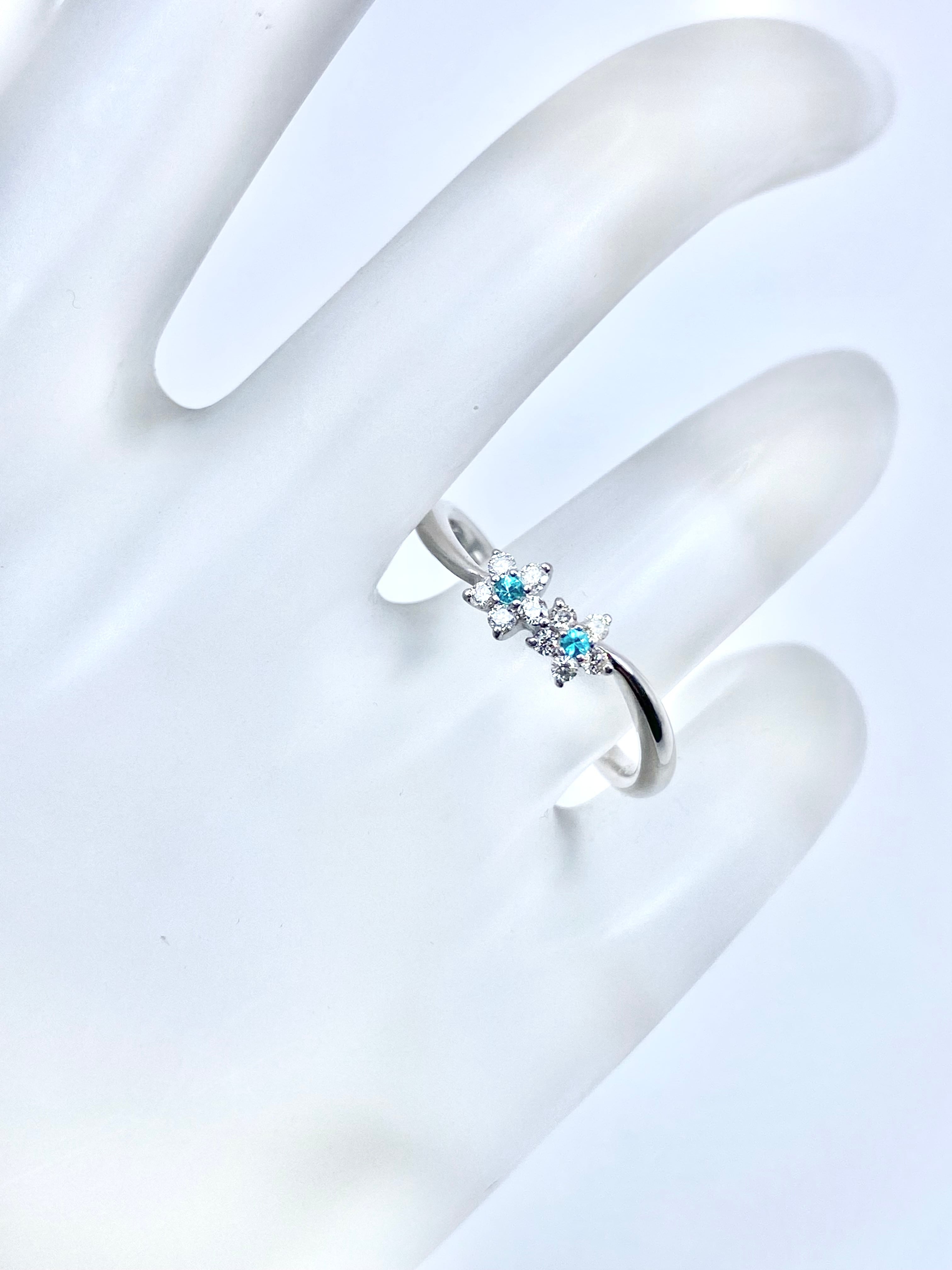 セイコージュエリー】パライバトルマリン 計0.03ct / ダイヤモンド 計