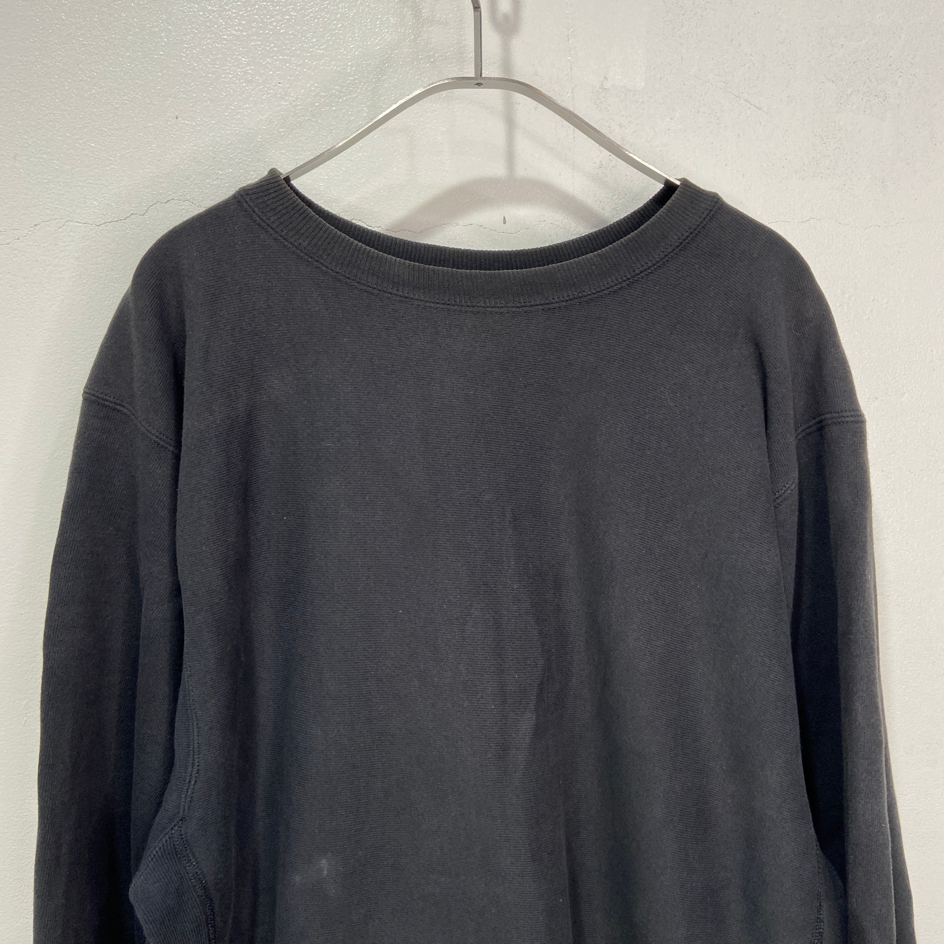 Champion リバースウィーブ 目無し チャンピオンスウェット 黒 XL 