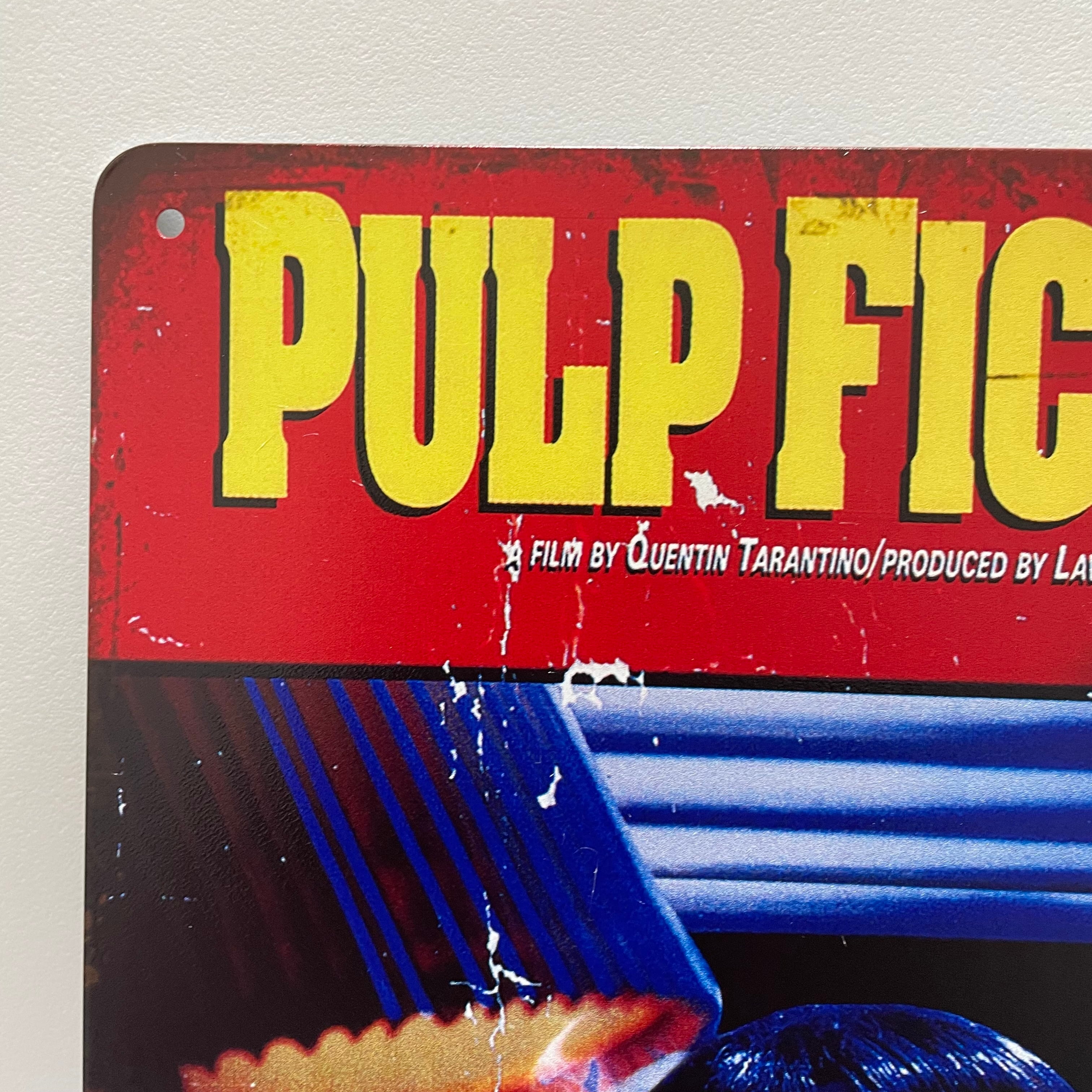 PULP FICTION ブリキ看板 ミアウォレス 映画ポスター パルプ
