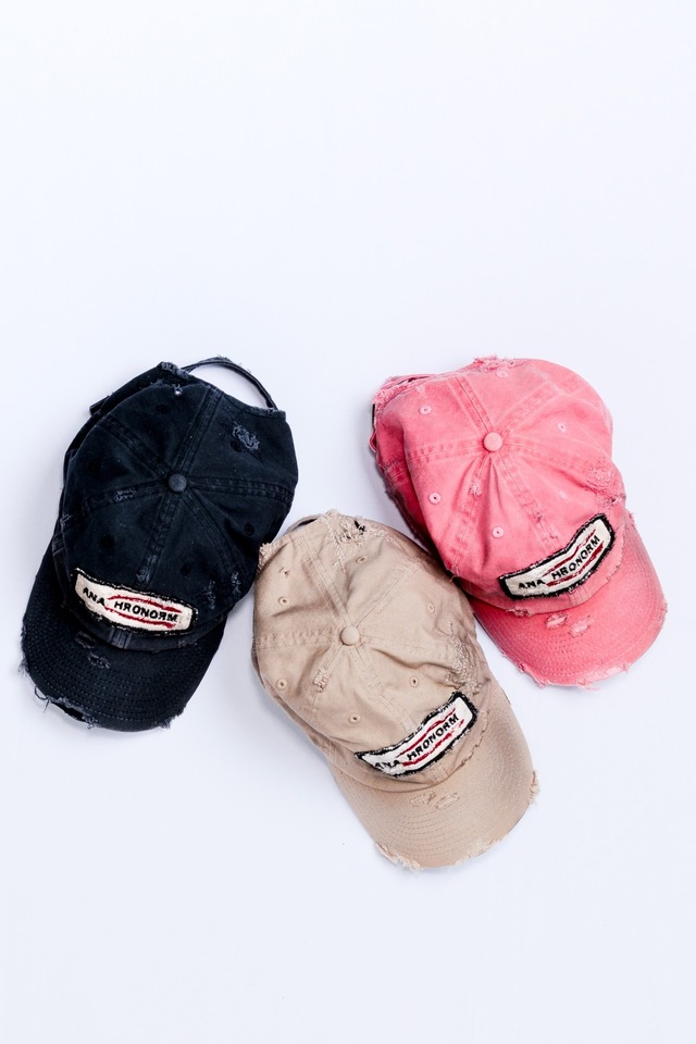 ANACHRONORM/アナクロノーム　DISTRESSED PATCH 6PANEL CAP　 AN418