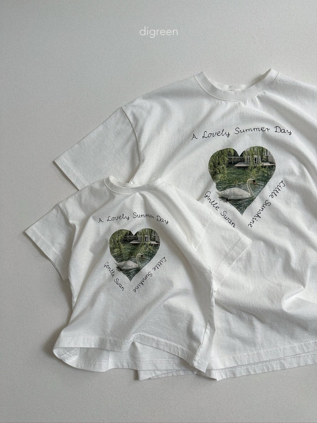 【即納/adult free】ピュアスワンTシャツ/ digreen