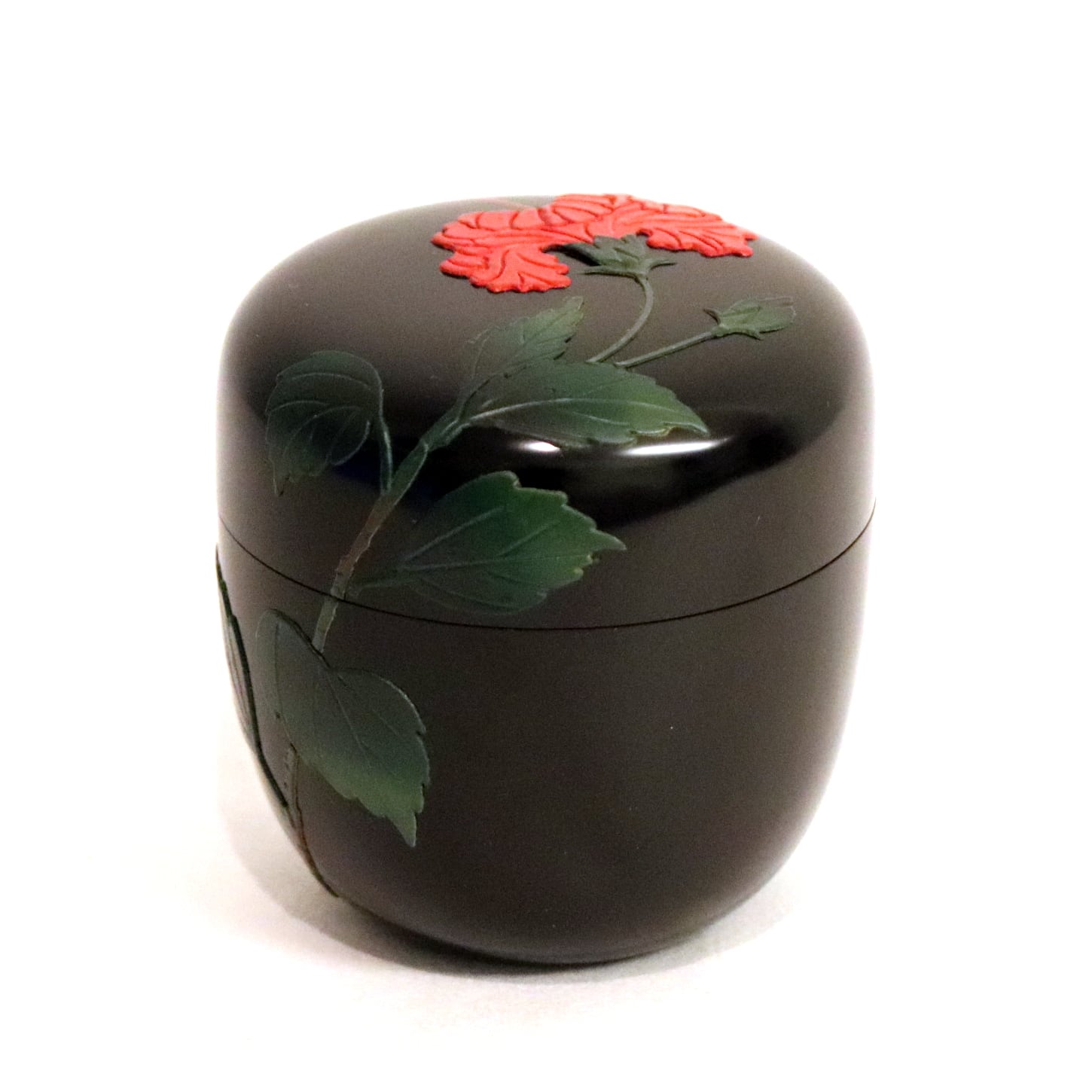 琉球漆器 棗(なつめ) 枝桜 堆錦（ついきん） - 工芸品