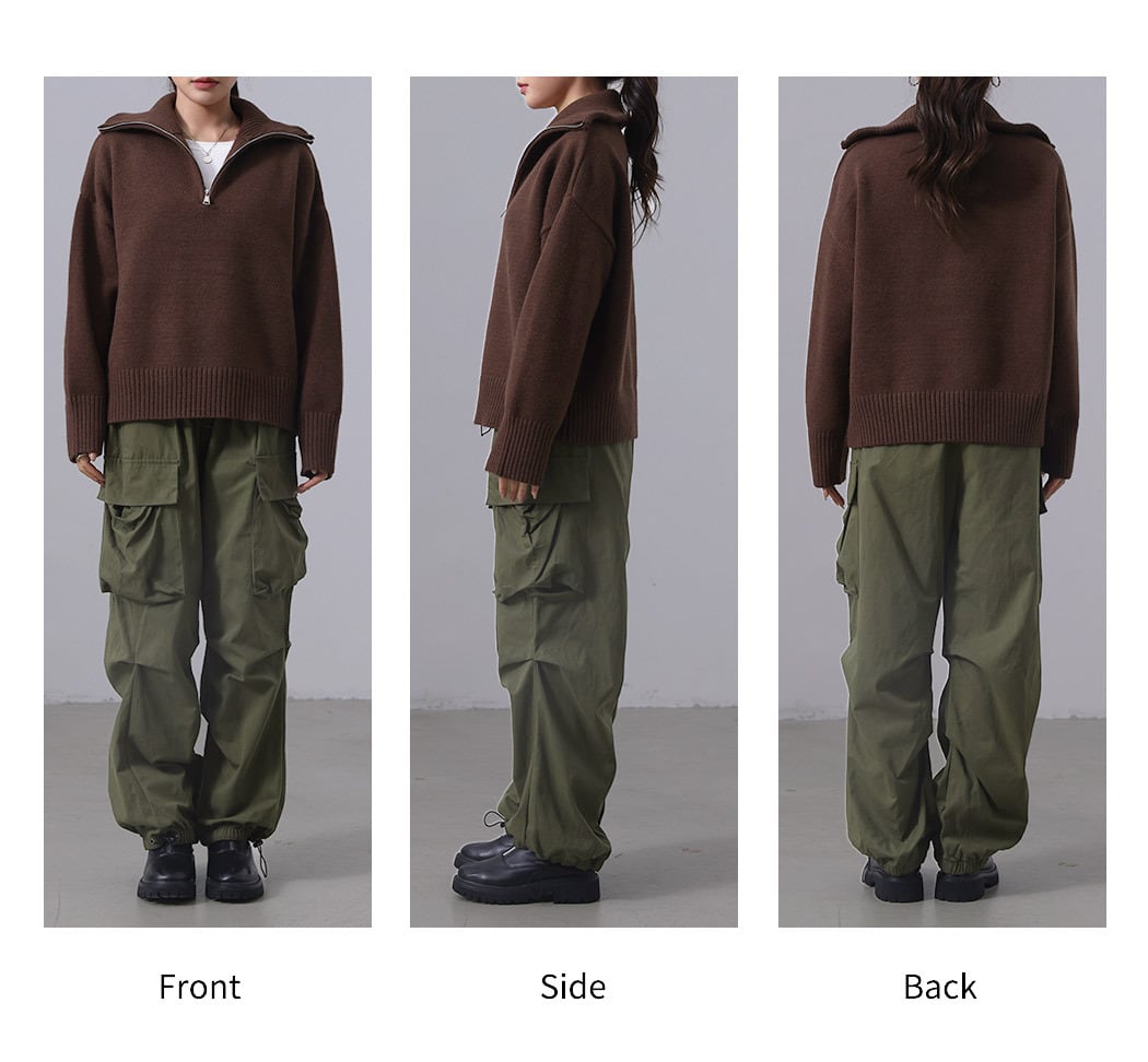 宅配便】ハーフジップニット／tops2168 | DAY CLOSET｜ レディース