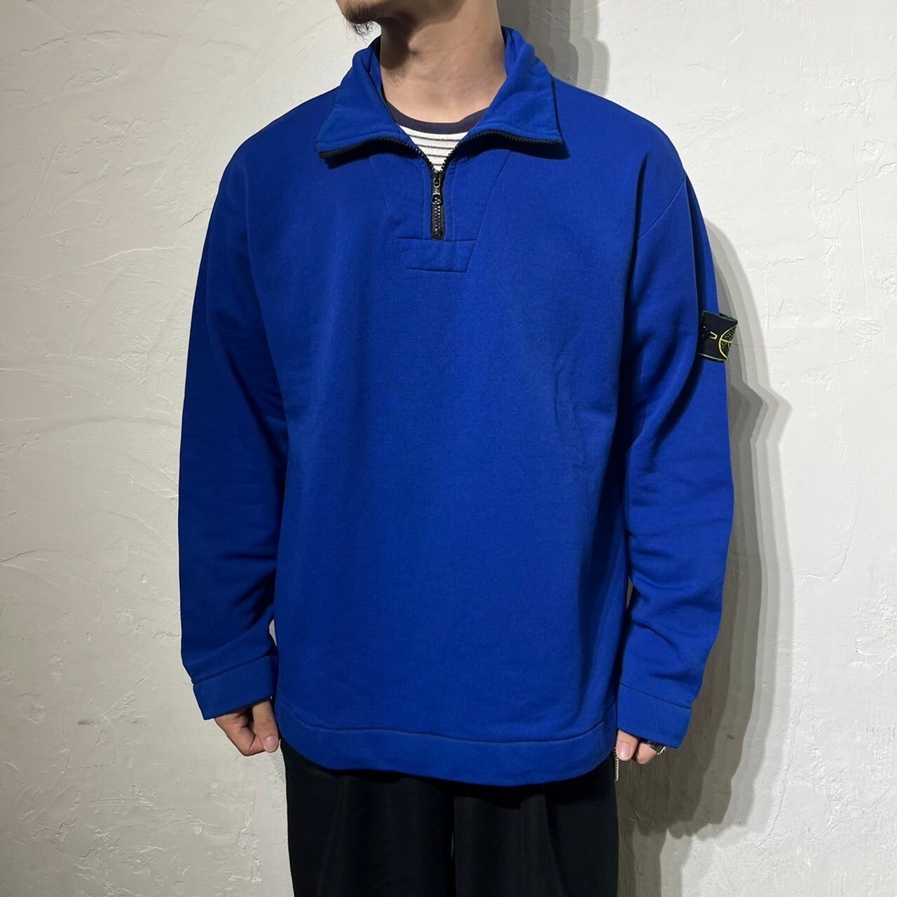 90s STONE ISLAND Half-zip Jersey Top ITALY製 | VOLAR 90s STONE ISLAND Half-zip Jersey Top ITALY製 | VOLAR