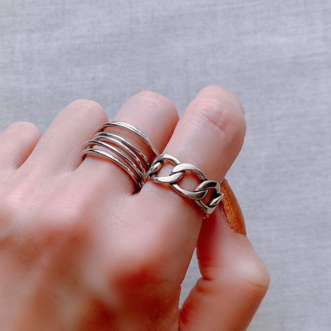 人気！ チェーン シルバーリング S925 | Lune (リュンヌ)