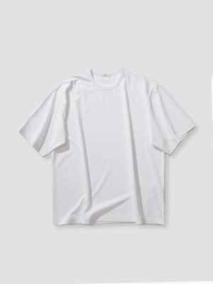 ATON　DRY COTTON JERSEY CREWNECK T-SHIRT　WHITE　KKAGCM0110