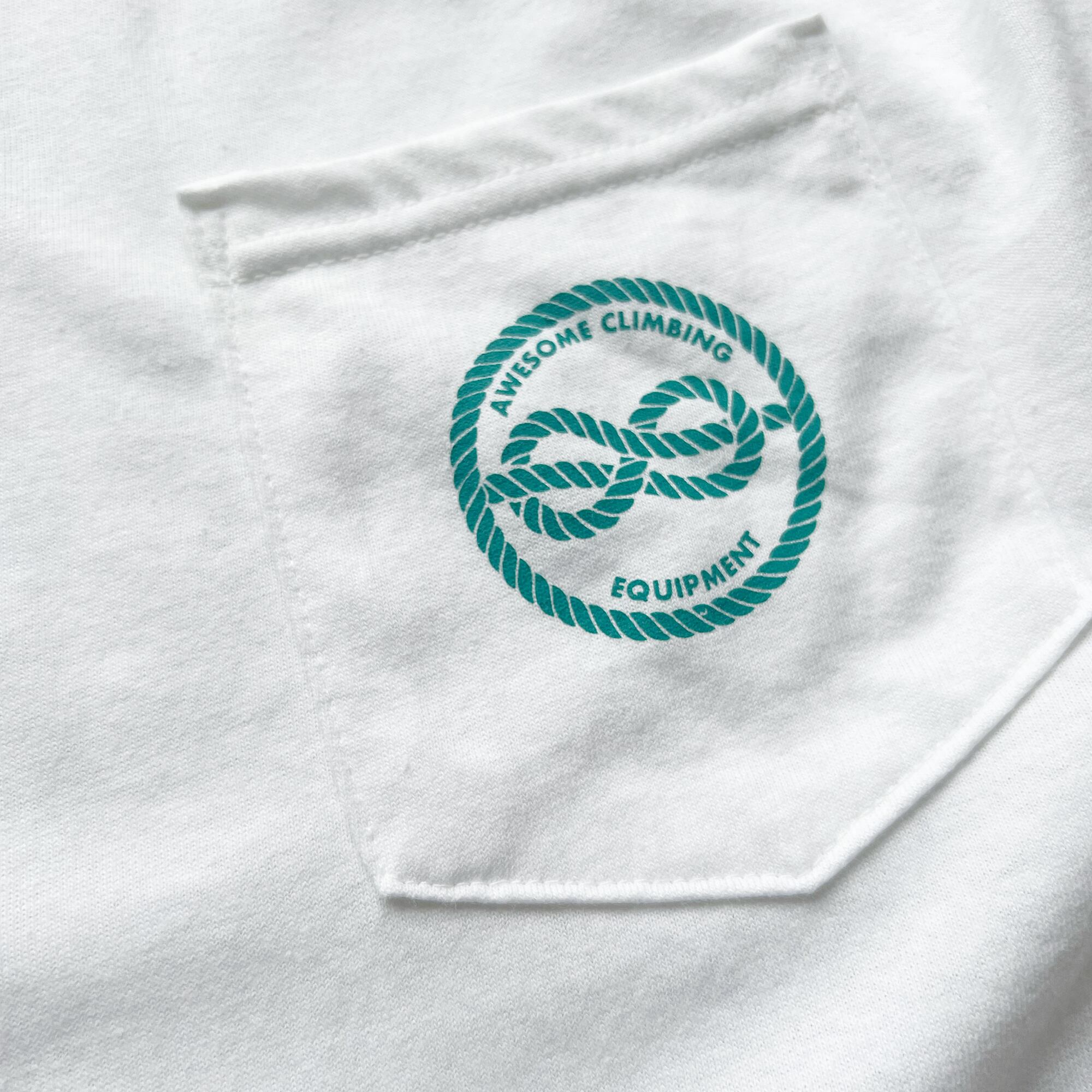 Go climb a rock TEE / WHITE AWESOME CLIMBING EQUIPMENT｜オーサムクライミング