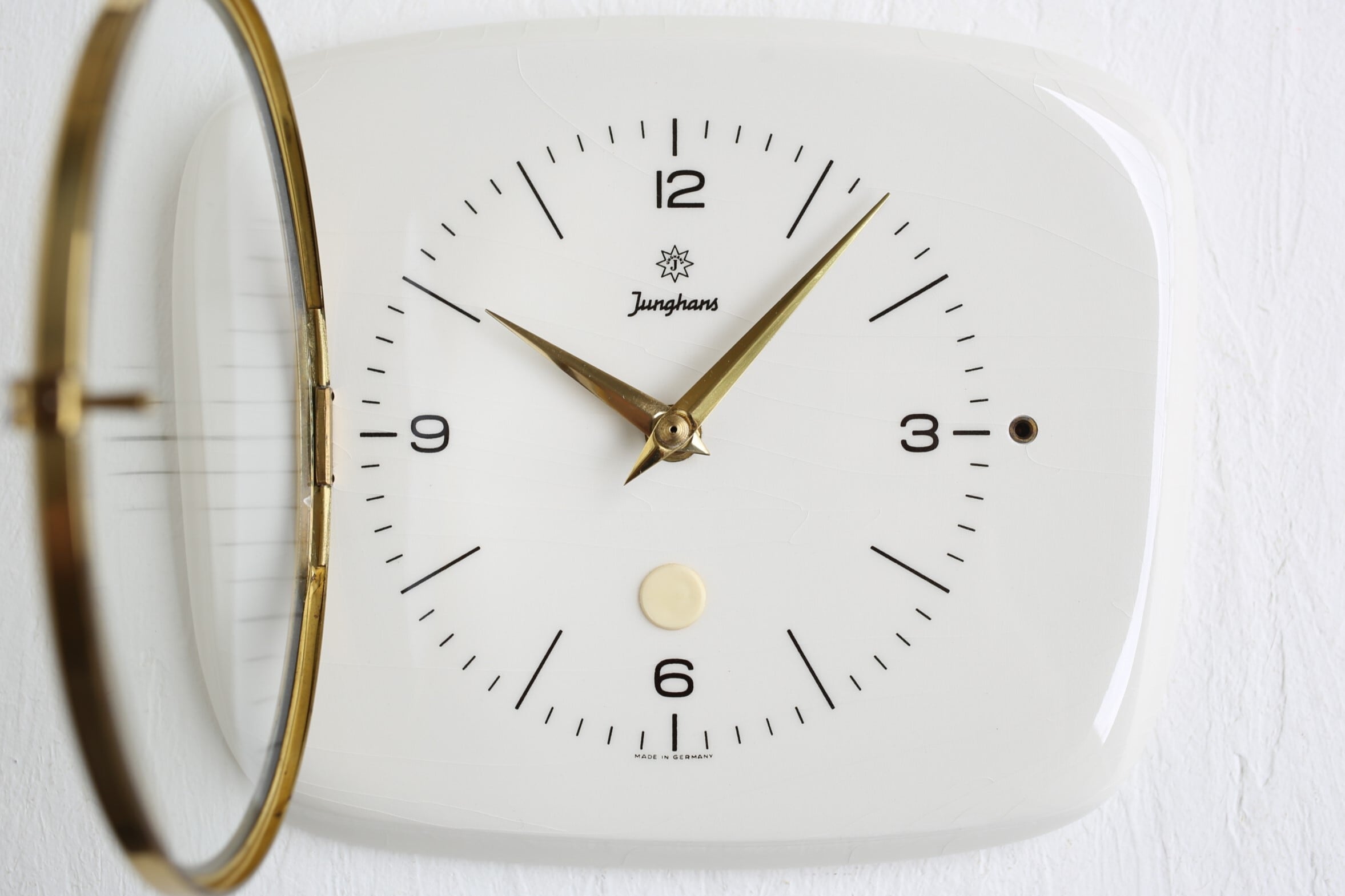 ドイツ アンティーク ヴィンテージ Junghans ユンハンス 陶器 掛時計