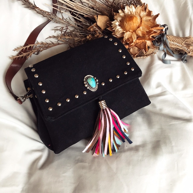 Pilot Mountain Turquoise × Fringe Bag