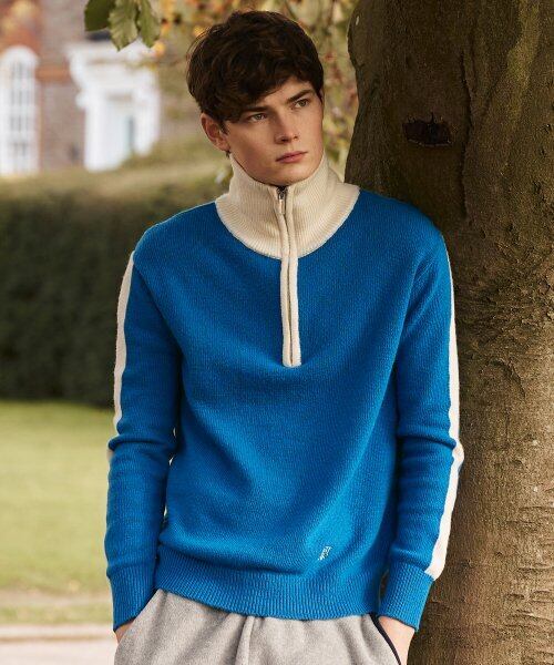 ☆BOYNEXTDOOR イハン 着用！！【Studio & Parc】Two Tone Half Zip-up