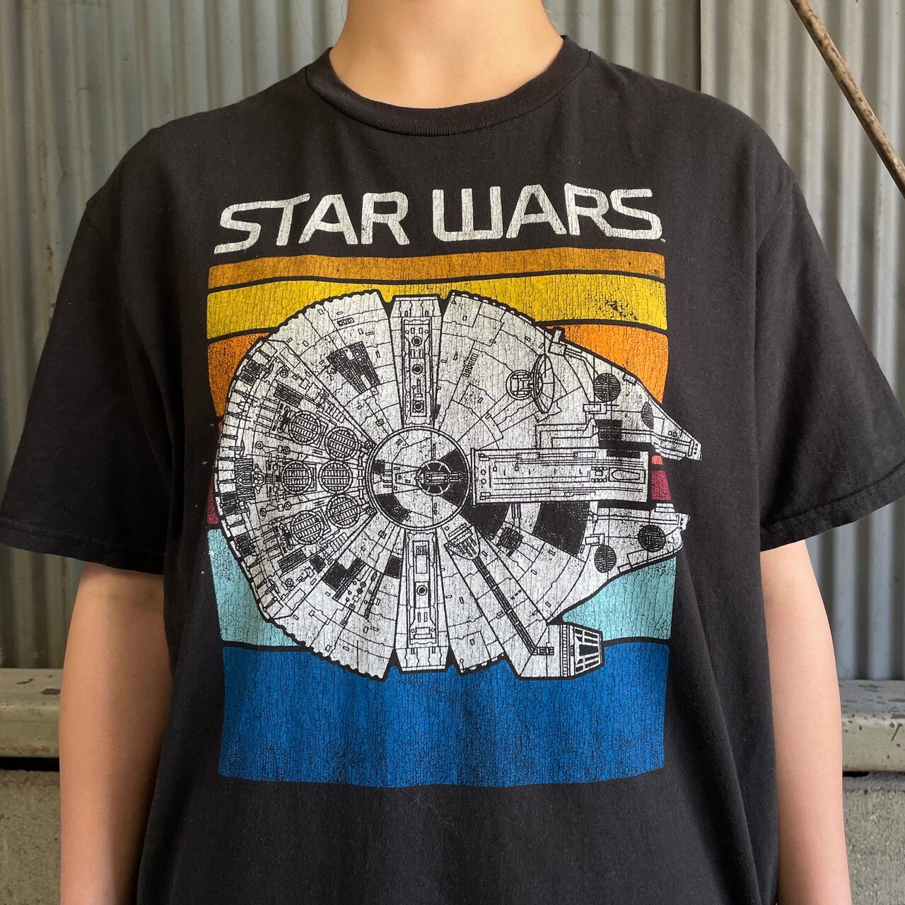 STAR WARS スターウォーズ ミレニアムファルコン ムービープリントT 