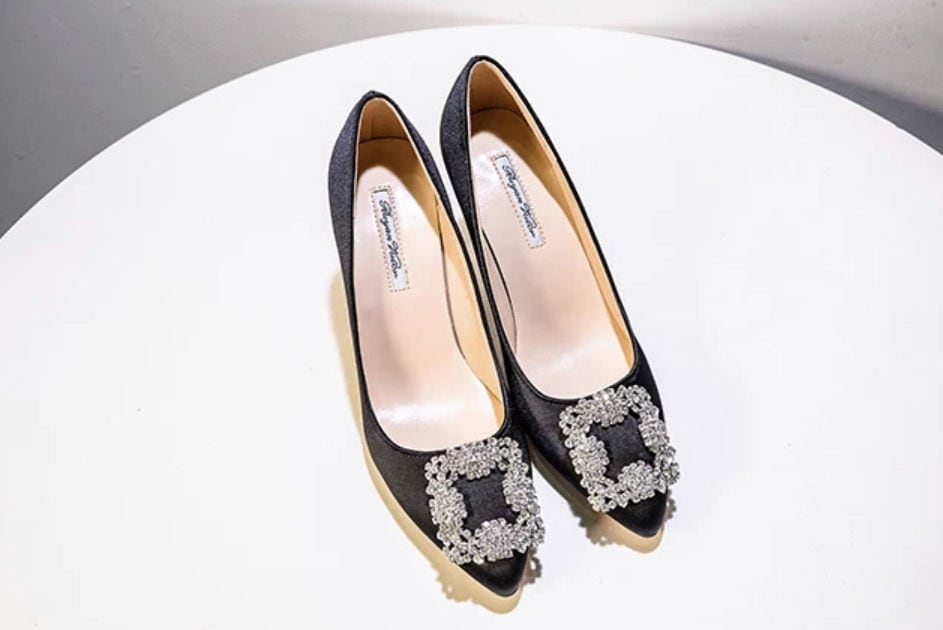 ◆一部即納◆silver shining bijou heels(ヒール10cm)(即納:1-4営業日/予約:1-2週間程でお届け)