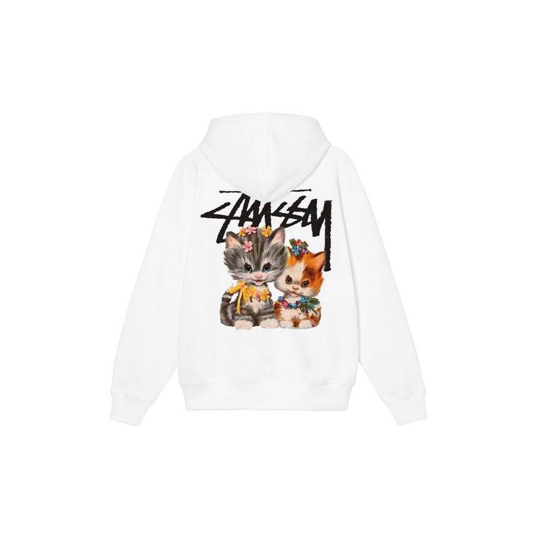 STUSSY キャットプリント パーカーフーディー 新作 男女兼用 | street
