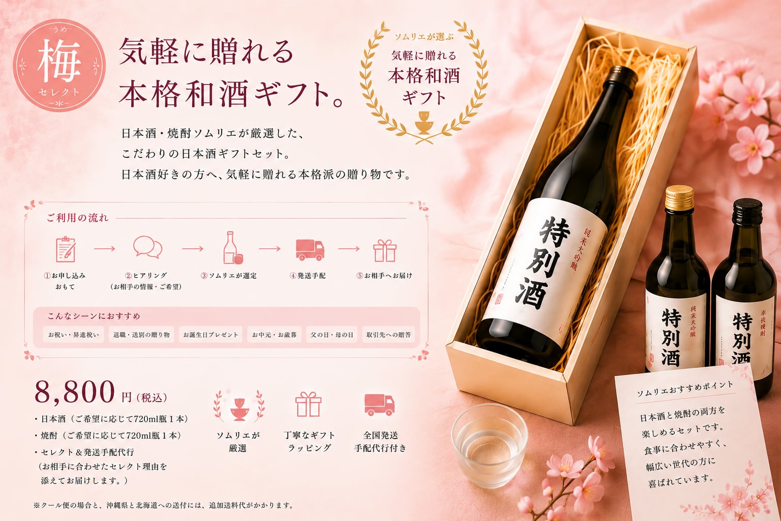 和酒ギフトコンシェルジュ【梅セレクト】