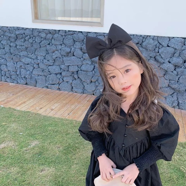 ワンピース 襟 赤 黒 シンプル ベビー キッズ 140 130 女の子 Ayu Select Kids Ladies 全て送料無料