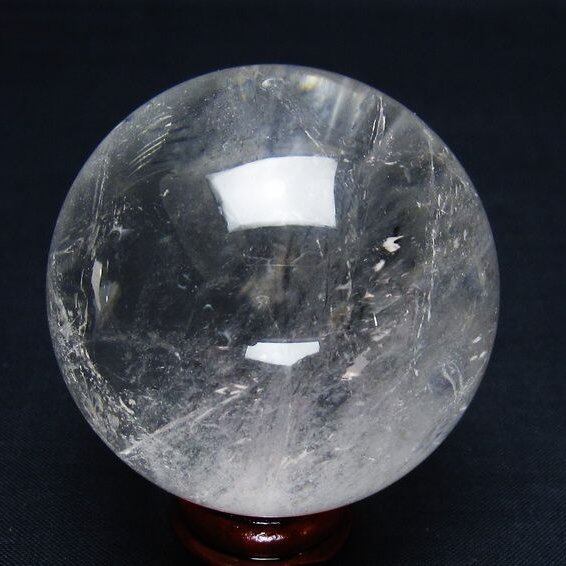 水晶 丸玉 55mm スフィア 置物 水晶玉 一点物 151-9033