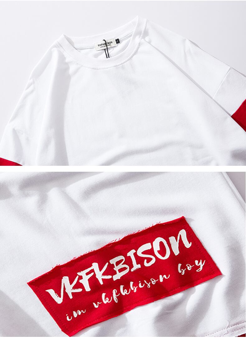 全2色 Tシャツ カットソー プリント カジュアル ストリート 