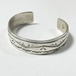 Vintage Navajo Signed CV Sterling Bangle