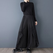 ドローストリング フリル モードパンツ 00298