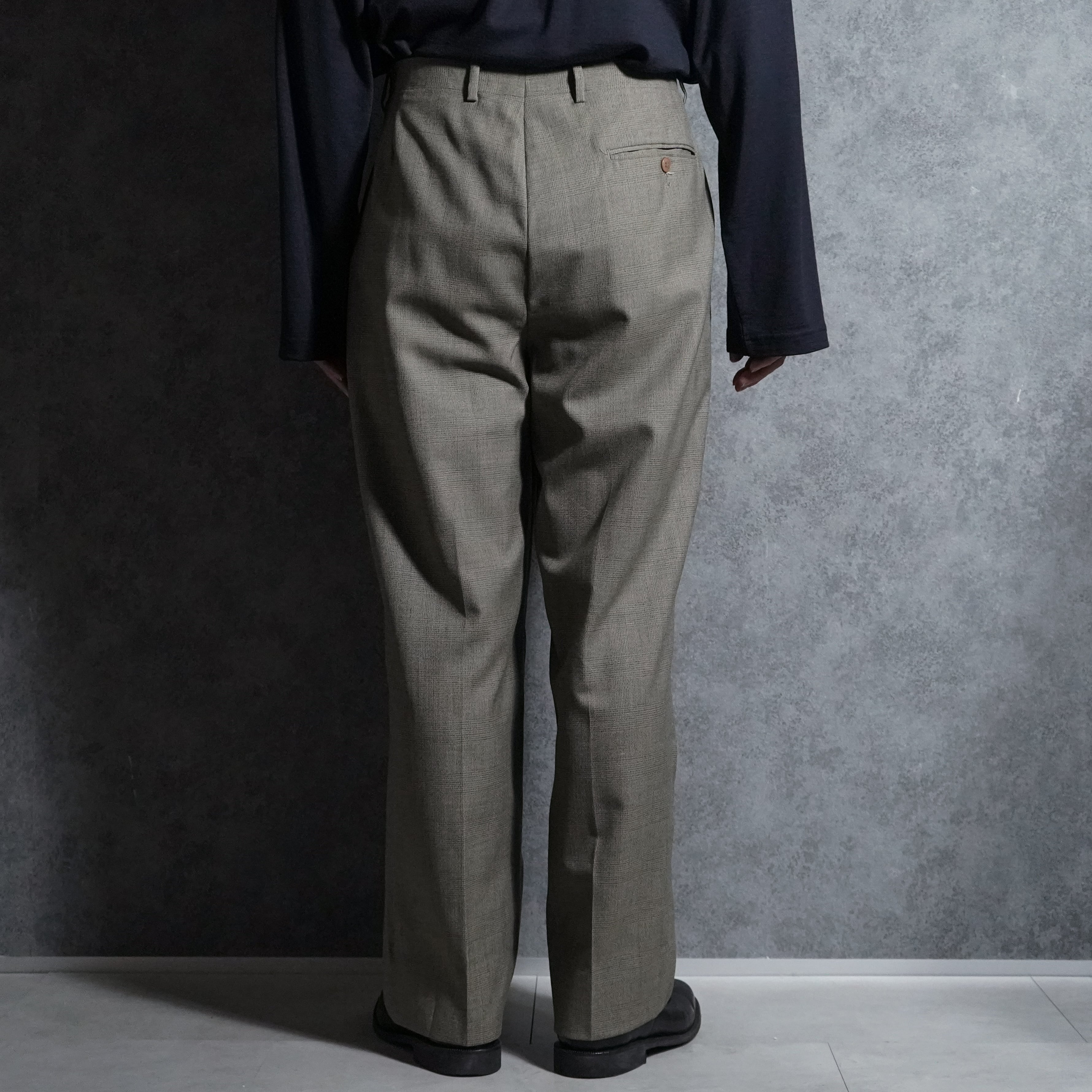 90s courrèges homme⁠ Vintage Slacks Wool Trousers Made in Italy