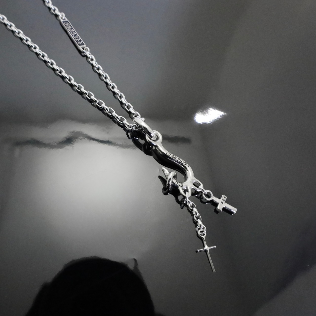 CURIOSITY HOOK #1 I.D. TAG NECKLACE / キュリオシティフック #1 I.D. タグ ネックレス